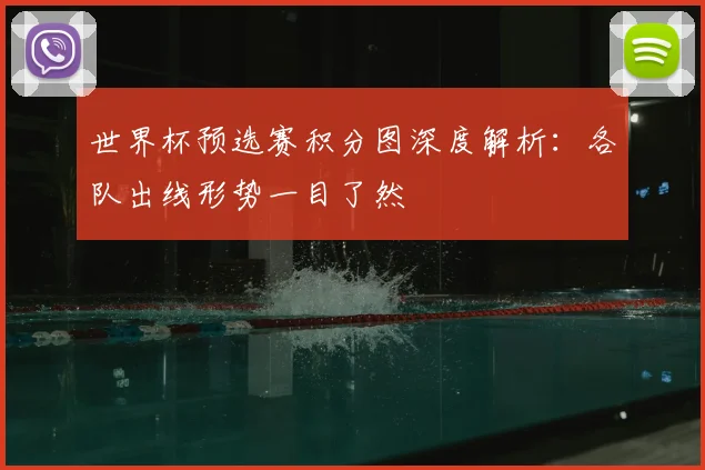 世界杯预选赛积分图深度解析：各队出线形势一目了然